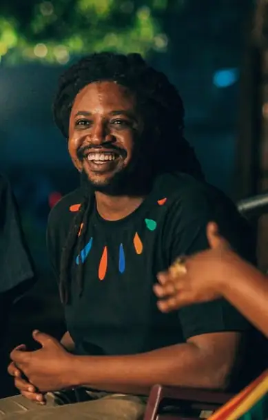 Rocky Mutamba smiles, seated at the IZUBAFEST 2026 opening panel